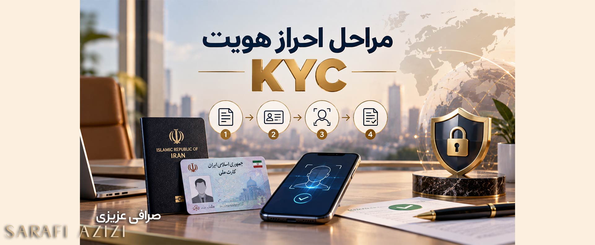 "مراحل احراز هویت ( KYC) "